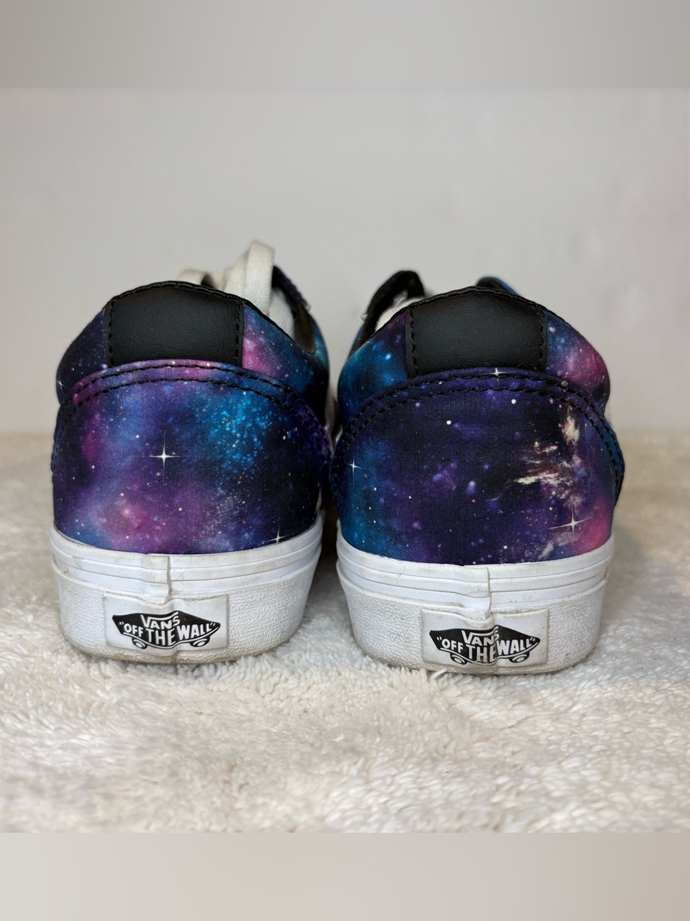 Vans Galaxy Print Low Top Sneakers - Purple & Blue Women’s Size 8 - Picture 9 of 10